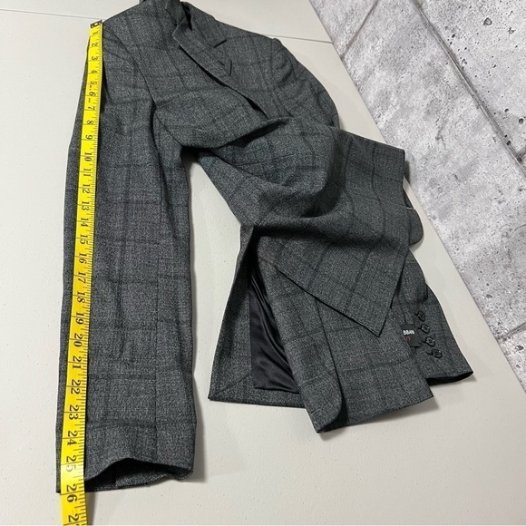 dolce & Gabbana Luxury Plaid Windowpance Check Wool / Silk Blazer Women - Picture 14 of 16